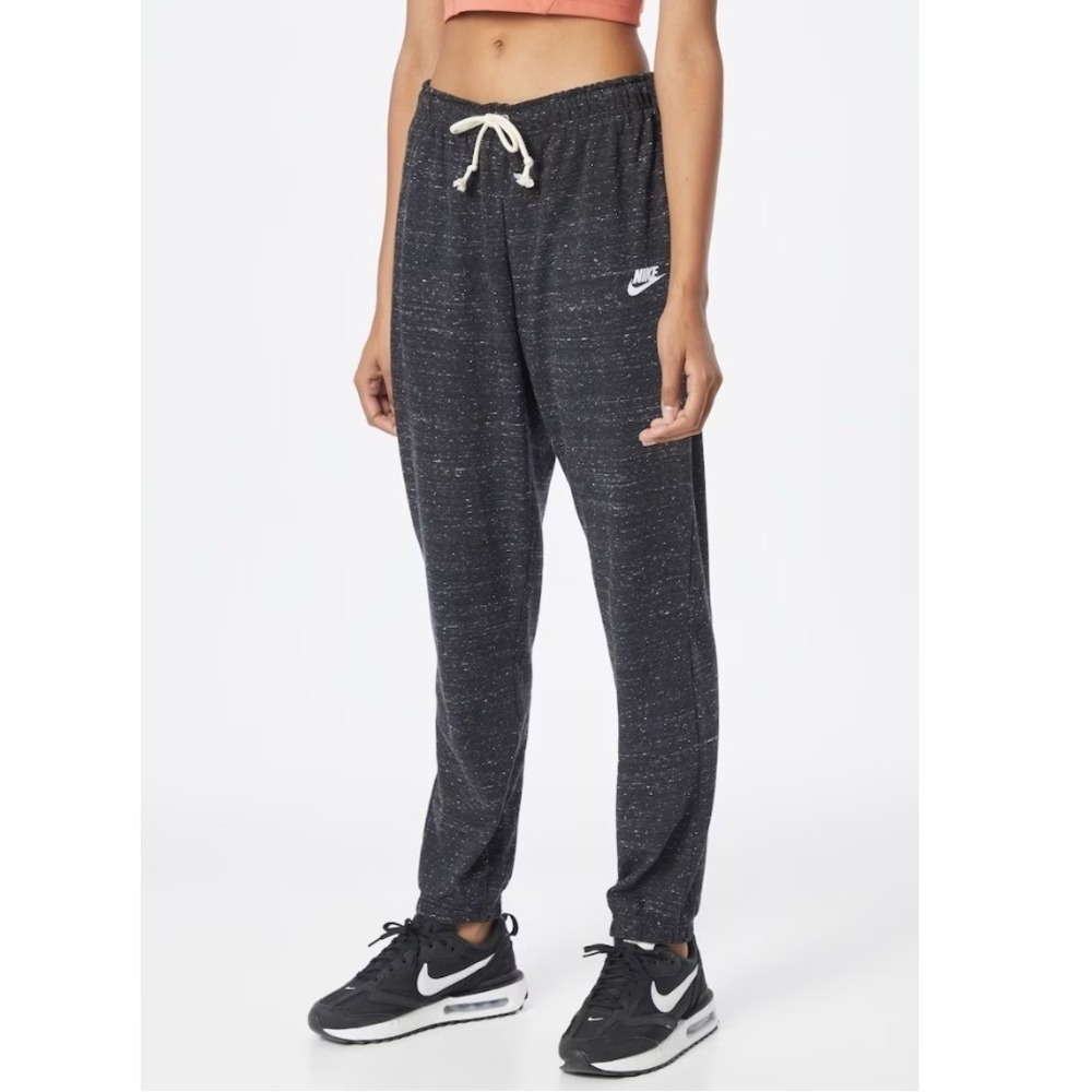 Nike Women's Mottled Black Sportswear Vintage Tapered Jogger Pants Size S